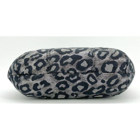 Coach Metallic Black & Silver Cheetah Ocelot Print Crossbody Bag - Picture 5 of 6